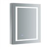 Fresca Spazio 24-in X 30-in Lighted Led Fog Free Surface Chrome Mirrored Rectangle Medicine Cabinet Outlet Included