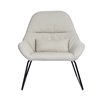 Homycasa Esbly Modern Beige Polyester/Polyester Blend Accent Chair