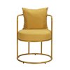 Homycasa Kanter Modern Yellow Polyester/Polyester Blend Accent Chair