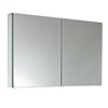 Fresca 39.5-in X 26-in Fog Free Surface/recessed Grey Rectangle Medicine Cabinet