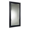 Fresca Moselle 24.5-in Glossy Black Rectangular Bathroom Mirror