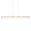 Globe Electric Calypso Glossy Silver Modern/contemporary Linear Integrated Led Medium (10-22 Inches) Pendant Light