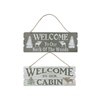 IH Casa Decor 11.8-in H x 31.5-in W Cabin Wood Signs - Set of 2