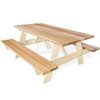 All Things Cedar Rectangle Outdoor Dining Table 70-in x 60-in