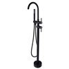 TRUSTMADE Matte Black 1-handle Commercial/residential Freestanding Bathtub Faucet - Hand Shower Included