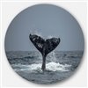 Designart 36-in x 36-in Large Humpback Whale Tail Oversized Animal Wall Art