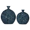 Grayson Lane 16-in x 13-in Eclectic Vase Blue Stoneware - Set of 2
