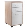 Winsome Wood Kenner Reclaimed Wood and White Office Cabinet