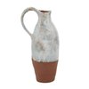 Grayson Lane Farmhouse Vase - White Ceramic  - 14-in X 5-in