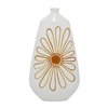 Grayson Lane Coastal Style Vase - White Ceramic - 22-in X 12-in x 5-in