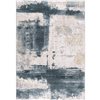 Rug Branch Silvia 2-ft x 12-ft Cream and Blue Rectangular Indoor Abstract