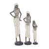 Grayson Lane White Polystone Women Sculptures - Set of 3