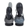 Grayson Lane Set of 2 11-in x 5-in Eclectic Sculptures - Black Poly Stone
