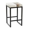 Grayson Lane Black Counter Height (22-in to 26-in) Upholstered Bar Stool
