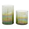 Grayson Lane Green Glass Vases - Set of 2