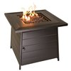 Endless Summer Anderson 28-in 50,000-BTU Black Stainless Steel Liquid Propane Fire Table