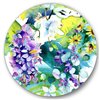 Designart 29-in x 29-in Bouquet of Wildflowers and Sunflowers Metal Circle Wall Art