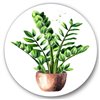 Designart 36-in x 36-in Zamioculcas Tropical Plant with Green Leaves Traditional Wall Art