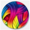 Designart 36-in 36-in 3D Rainbow Art' Abstract Metal Artwork