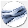 Designart 36-in x 36-in Glittering Light Blue Pattern Abstract Circle Metal Wall Art