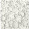 Fine Decor Dacre White Floral 56.4-sq. ft. Unpasted Paper Wallpaper