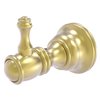 Allied Brass Carolina 1-Hook Satin Brass Towel Hook