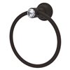 Allied Brass Carolina Crystal Oil Rubbed Bronze Wall Mount Towel Ring