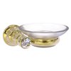 Allied Brass Carolina Crystal Unlacquered Brass Brass Soap Dish