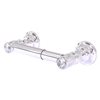 Allied Brass Carolina Crystal Polished Chrome Wall Mount Double Post Toilet Paper Holder
