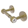 Allied Brass Clearview Unlacquered Brass Double Post Wall Mount Toilet Paper Holder