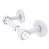 Allied Brass Clearview Matte White Wall Mount Double Post Toilet Paper Holder