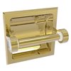 Allied Brass Clearview Recessed Unlacquered Brass Double Post Toilet Paper Holder