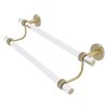 Allied Brass Clearview 18-in Double Satin Brass Wall Mount Double Towel Bar