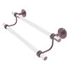 Allied Brass Clearview 24-in Double Antique Copper Wall Mount Double Towel Bar