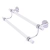 Allied Brass Clearview 24-in Double Satin Chrome Wall Mount Double Towel Bar