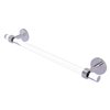 Allied Brass Clearview 30-in Polished Chrome Wall Mount Single Towel Bar with Dotted Accents
