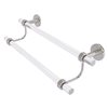 Allied Brass Clearview 18-in Double Satin Nickel Wall Mount Double Towel Bar