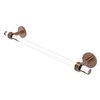 Allied Brass Clearview 24-in Brushed Bronze Wall Mount Single Towel Bar