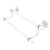 Allied Brass Clearview 30-in Double Matte White Wall Mount Double Towel Bar
