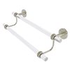 Allied Brass Clearview 18-in Double Polished Nickel Wall Mount Double Towel Bar with Dotted Accents