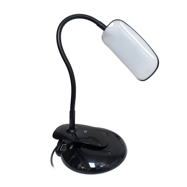 Adjustable Black Touch Clip Desk Lamp, Clip On Lamp Shade Adapter Canada