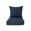 Bozanto 2-Piece Blue Deep Seat Patio Chair Cushion