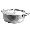 Better Chef 1-piece 17 Quart Low Stock Pot 15-in Stainless Steel Cooking Pan Lid Included