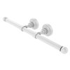 Allied Brass Waverly Place Matte White Wall Mount Double Post Toilet Paper Holder