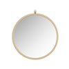 A&E Bath & Shower Haylo 24-in Gold Round Bathroom Mirror