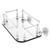 Allied Brass Waverly Place Matte White Wall Mount Glass Towel Tray