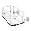 Allied Brass Waverly Place Wall Mount Glass Towel Tray in Matte White