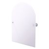 Allied Brass Waverly Place 23.5-in Matte White Arched Frameless Bathroom Mirror