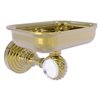 Allied Brass Pacific Grove Wall Mounted Unlacquered Finish Brass Soap Dish
