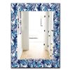 Designart 35.4-in x 23.6-in Tropical Mood Blue 3 Bohemian and Eclectic Rectangular Mirror
